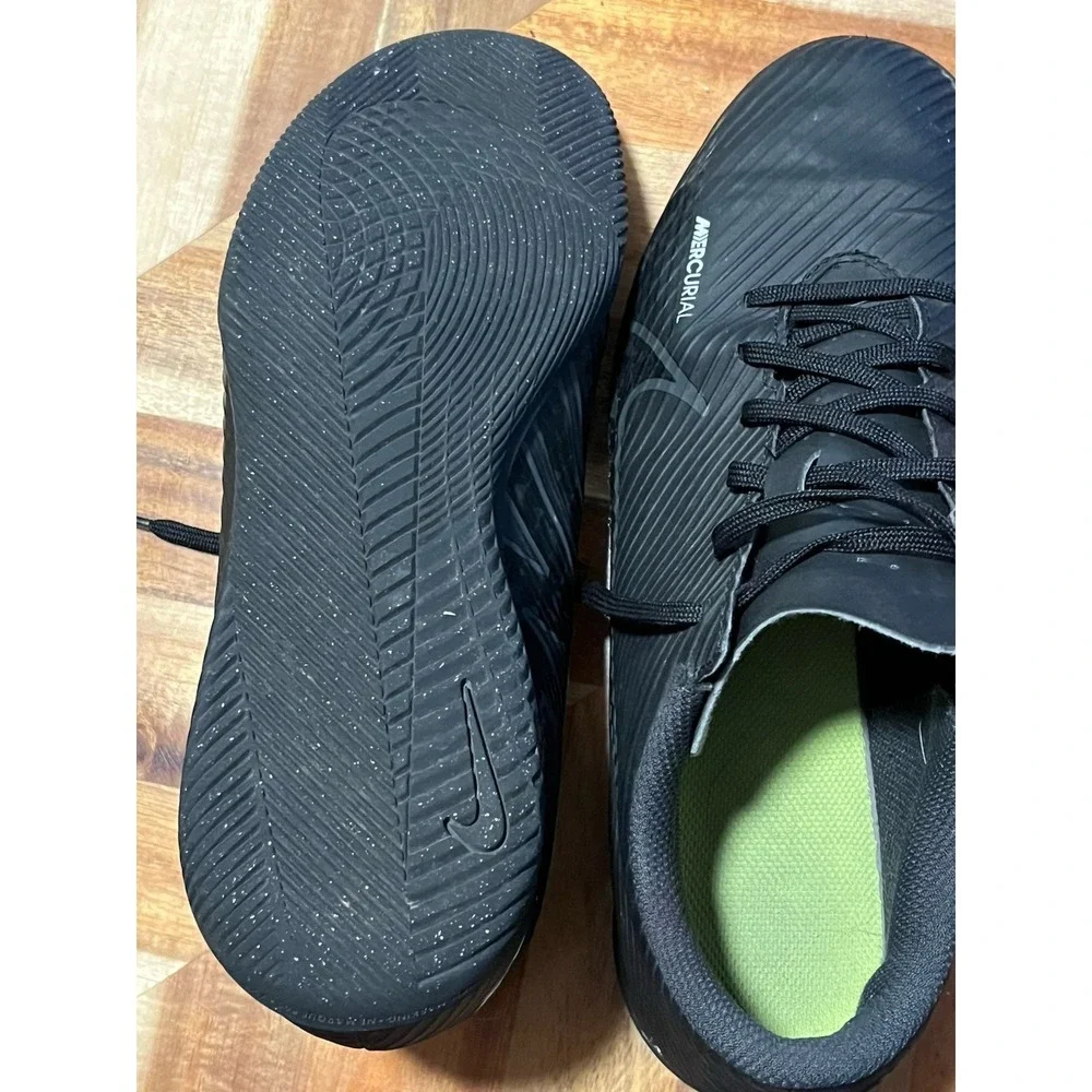 Nike Vapor 15 Club IC Indoor Football Soccer Shoes Black US 7 (DJ5969‎ 001)